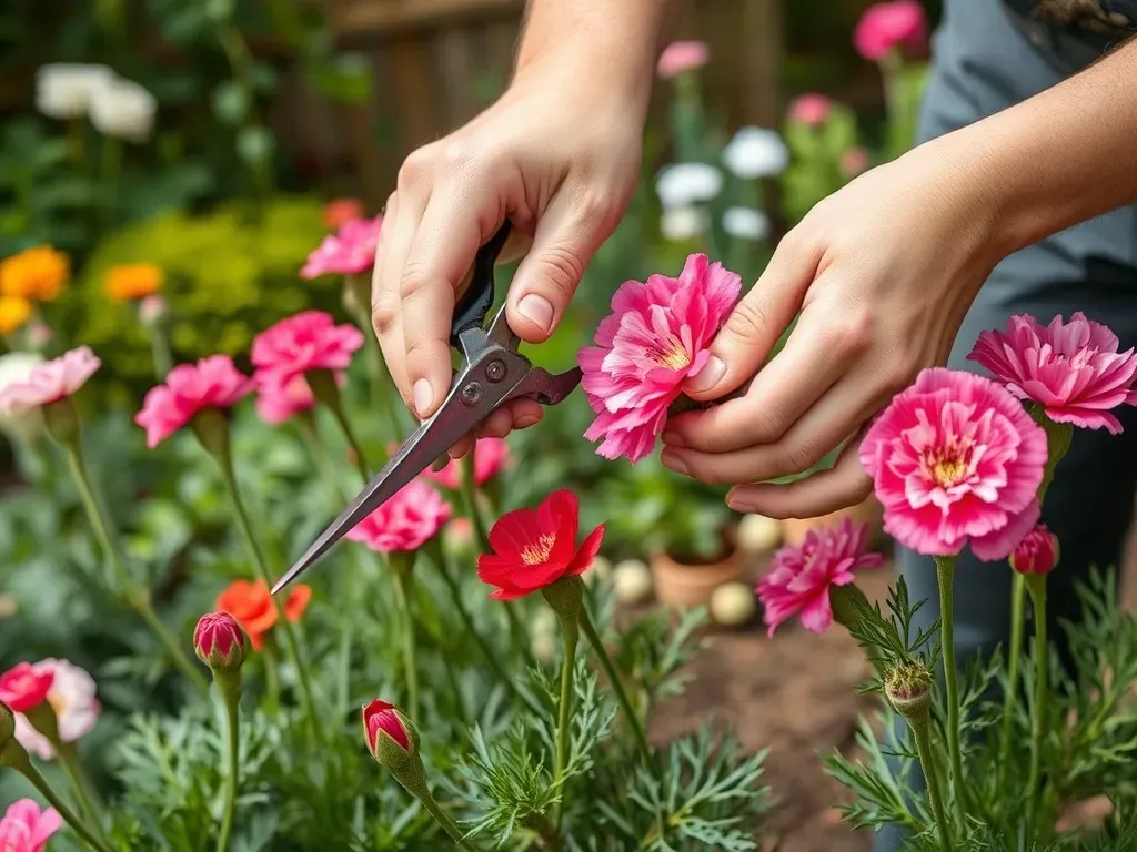 przycinanie goździków